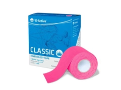 Taśma do kinesiotapingu K-Active Tape 5cmx5m różowa