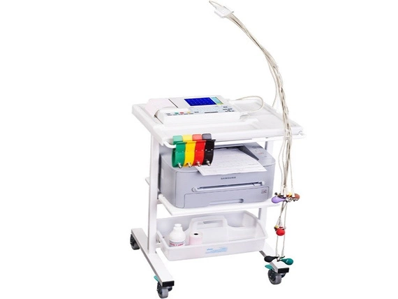 ASPEL ECG GREY v.07.305PSYS - aparat EKG (Aparat +Wózek +Drukarka)
