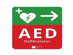 Tablica informacyjna AED kierunkowa (TK-E)